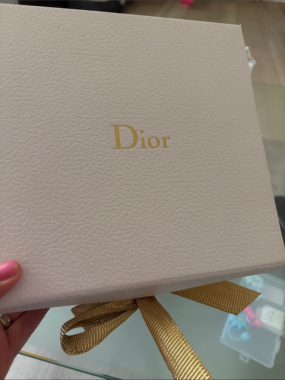 DIOR WHITE EMPTY GIFT BOX